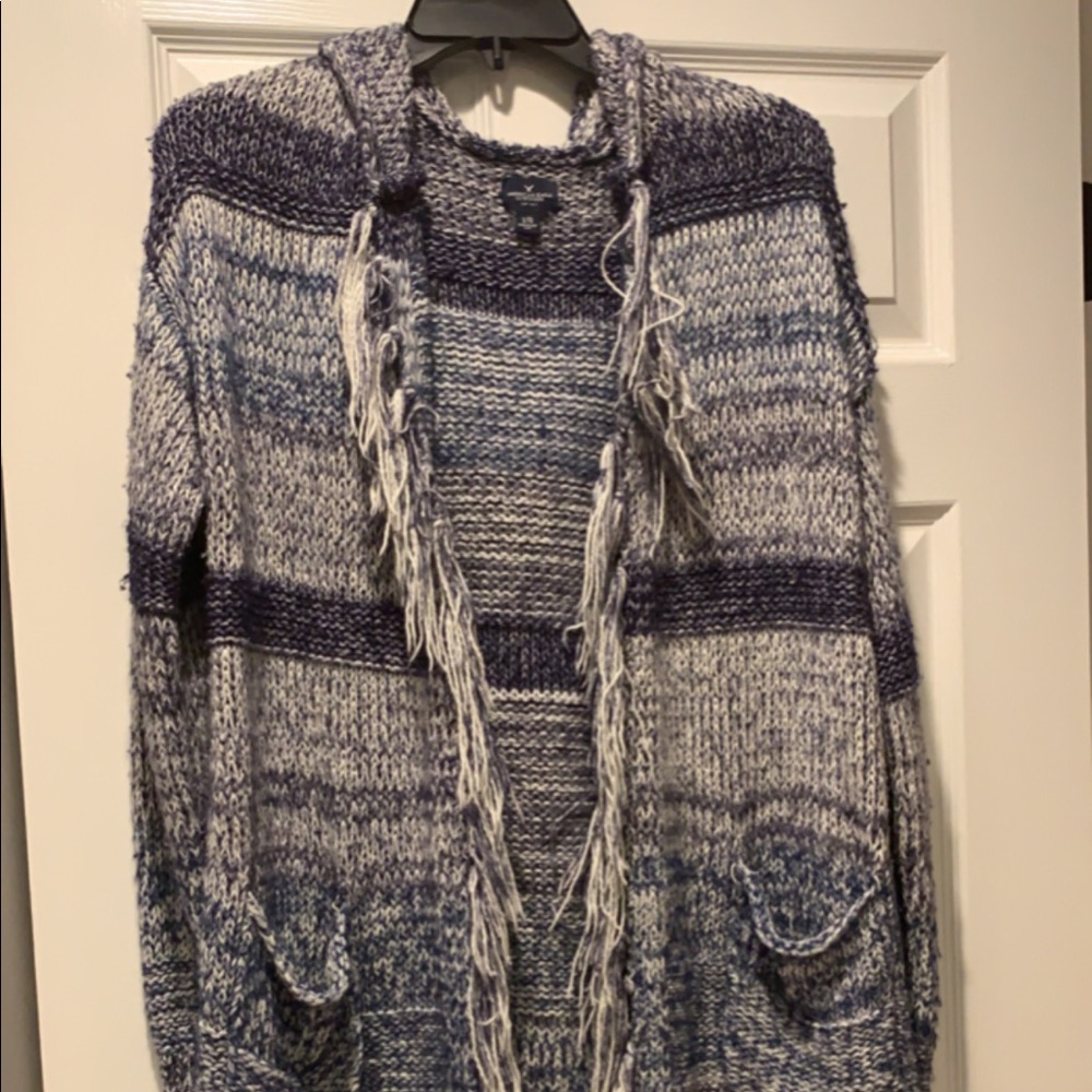 AE cardigan with hood